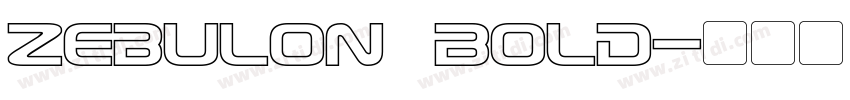 Zebulon Bold字体转换